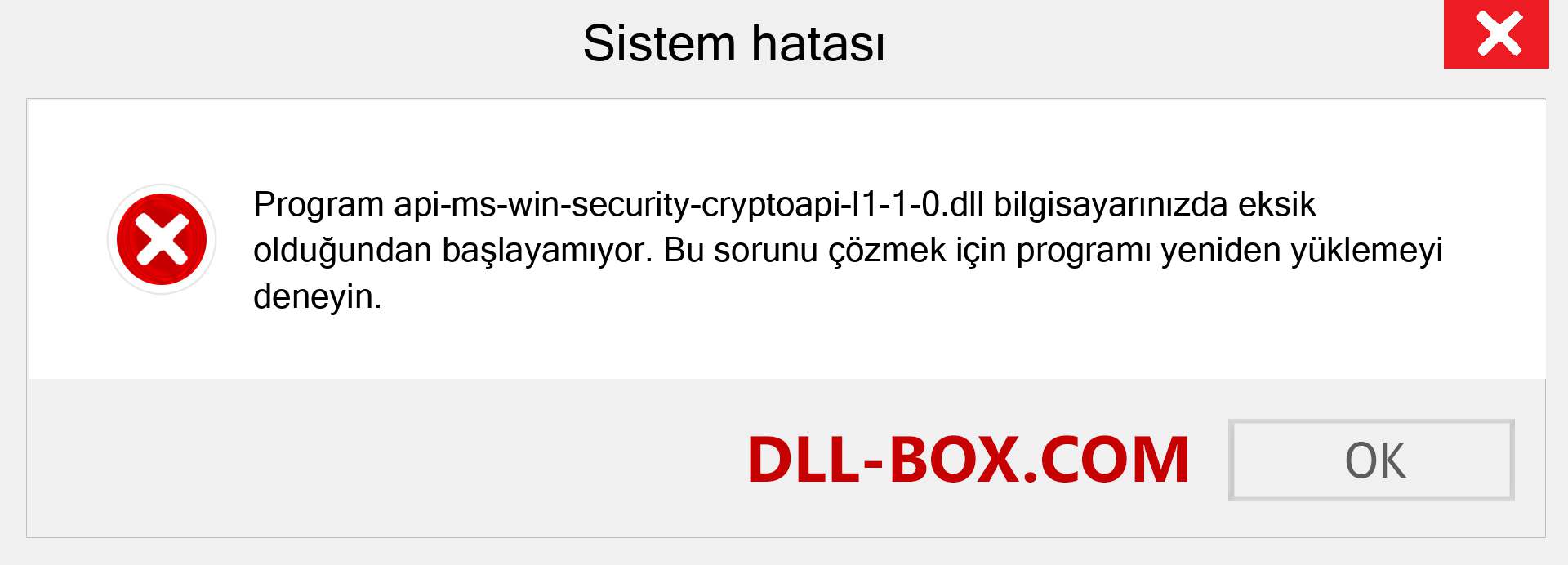 api-ms-win-security-cryptoapi-l1-1-0.dll dosyası eksik mi? Windows 7, 8, 10 için İndirin - Windows'ta api-ms-win-security-cryptoapi-l1-1-0 dll Eksik Hatasını Düzeltin, fotoğraflar, resimler